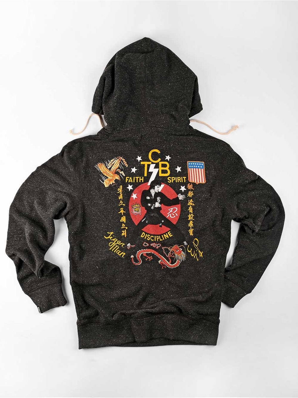 ELVIS TCB BLACK PO HOODY